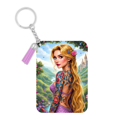 Raiponce - Porte Clé avec prénom | Tatouage Porte-clés Disney Shop | Anylem Beauty 