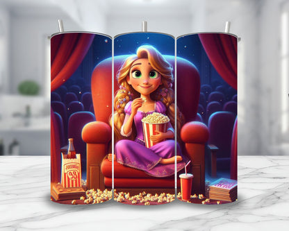 Raiponce - Thermos en acier inoxydable 600ml | Cinéma Thermos inoxydable Disney Shop | Anylem Beauty 