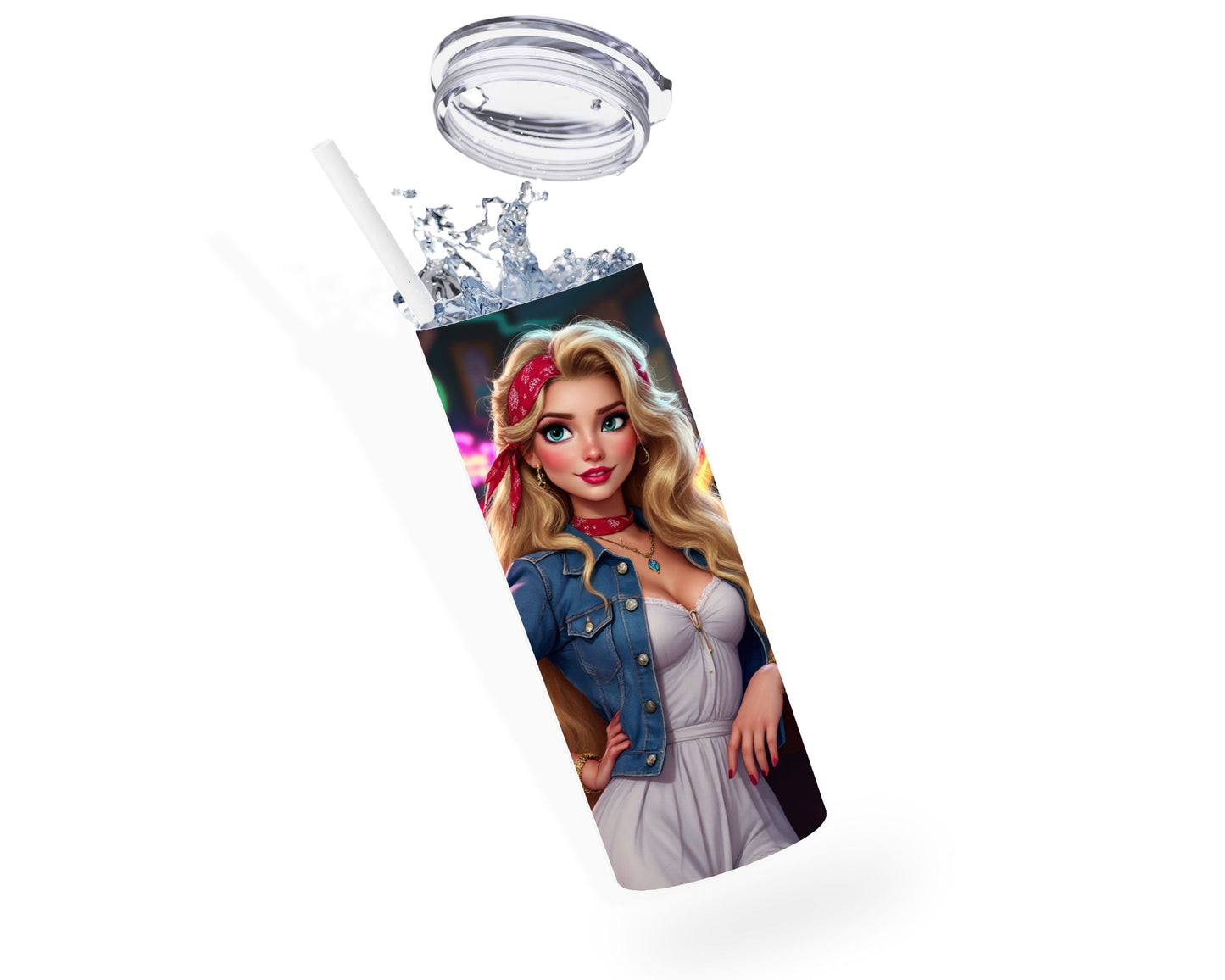 Raiponce - Thermos en acier inoxydable 600ml | Rockabilly Thermos inoxydable Disney Shop | Anylem Beauty 