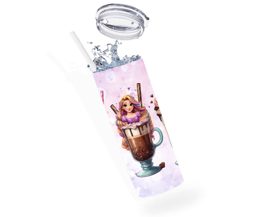 Raiponce - Thermos en acier inoxydable 600ml | Triple Milkshake Thermos inoxydable Disney Shop | Anylem Beauty 