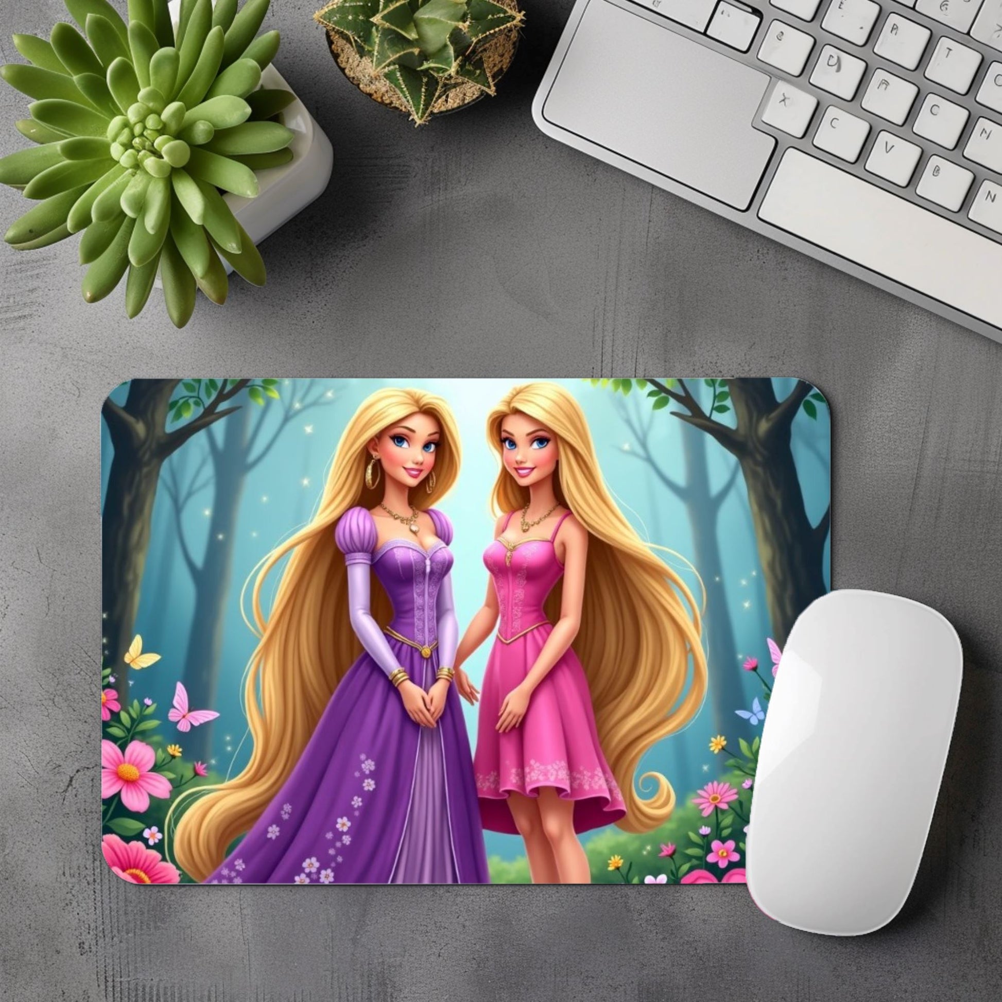 Raiponce x Barbie - Tapis de Souris Tapis de souris Disney Shop | Anylem Beauty 