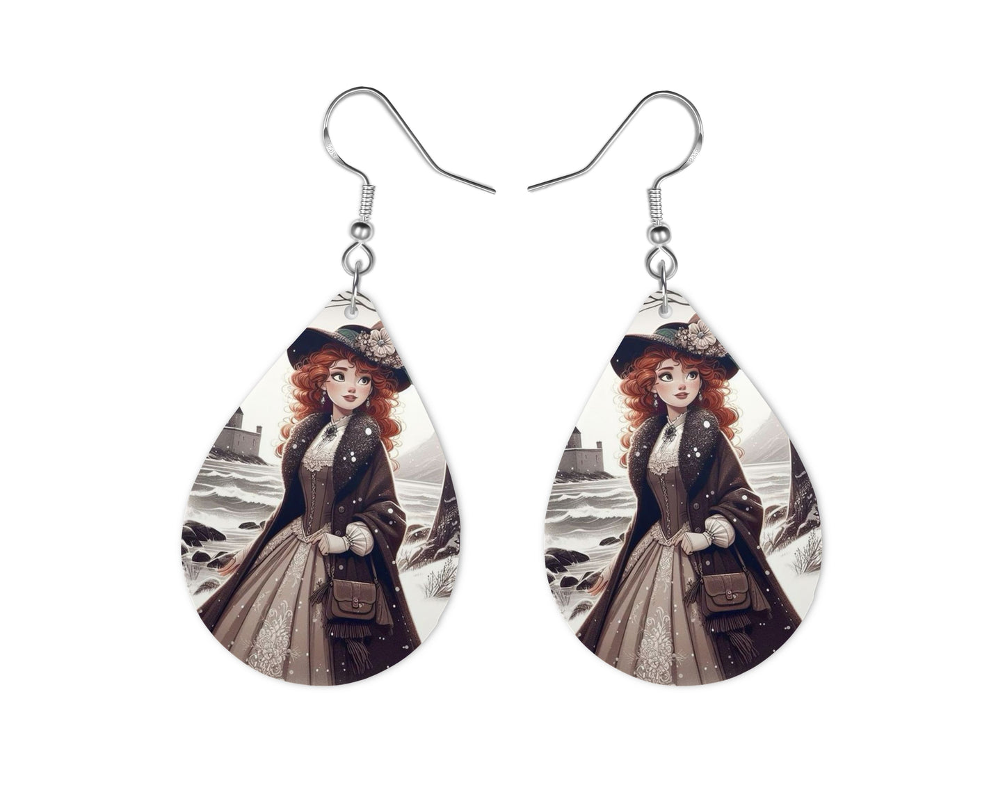 Rebelle - Personnalisation | Années 20 Personnalisation Disney Shop | Anylem Beauty Boucle d’oreilles 