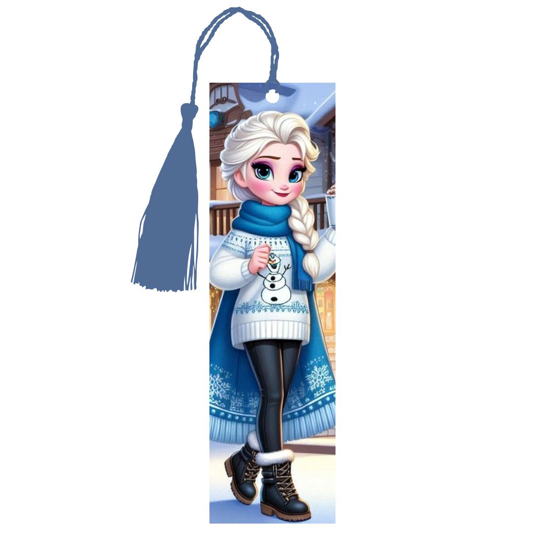 Reine des Neiges - Marque-Pages avec prénom | Hivernal Marque-page Disney Shop | Anylem Beauty 