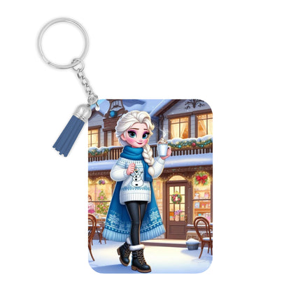 Reine des Neiges - Porte Clé avec prénom | Hivernal Porte-clés Disney Shop | Anylem Beauty 