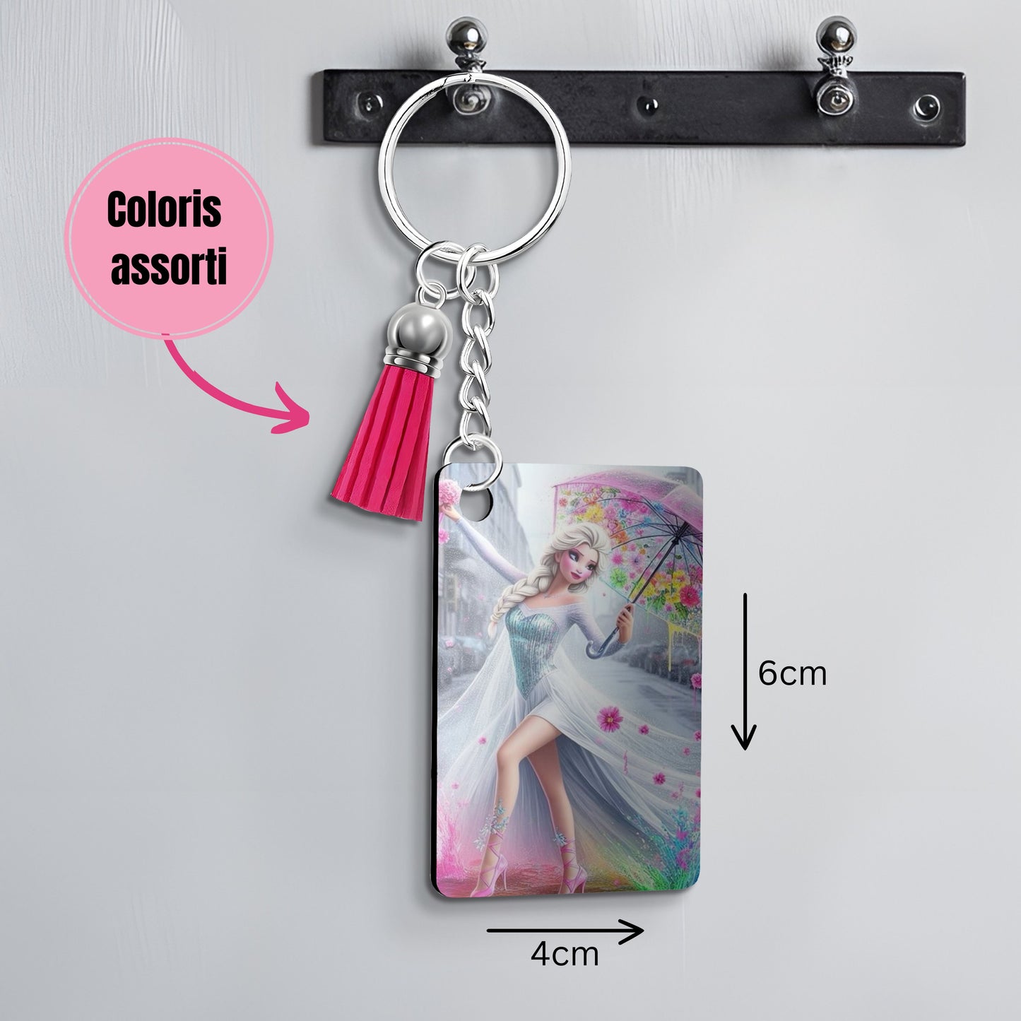 Reine des Neiges - Porte Clé avec prénom | Rainbow Porte-clés Disney Shop | Anylem Beauty 