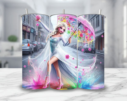 Reine des neiges - Thermos en acier inoxydable 600ml | Rainbow Thermos inoxydable Disney Shop | Anylem Beauty 