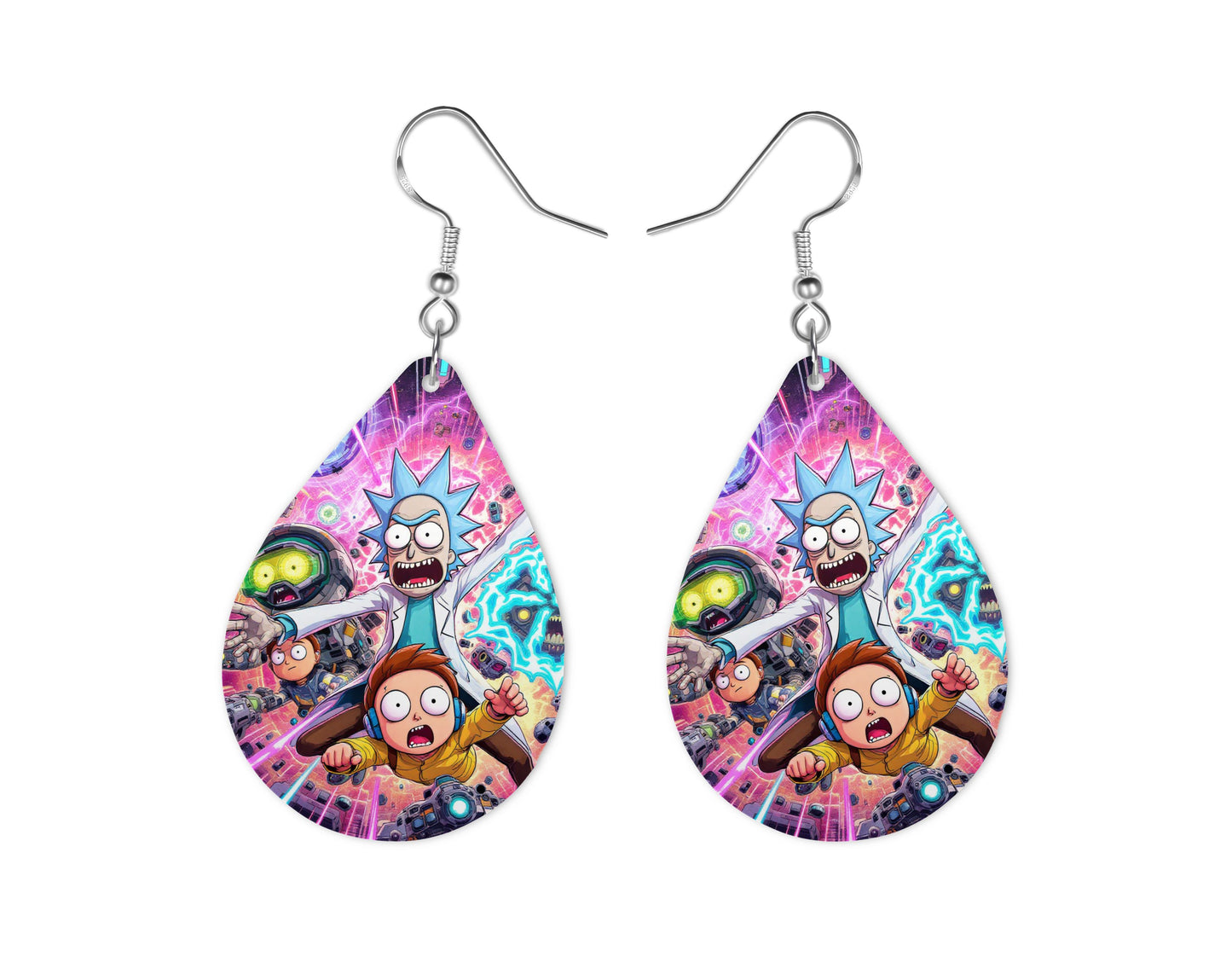Rick & Morty - Personnalisation Personnalisation Disney Shop | Anylem Beauty Boucle d’oreilles 