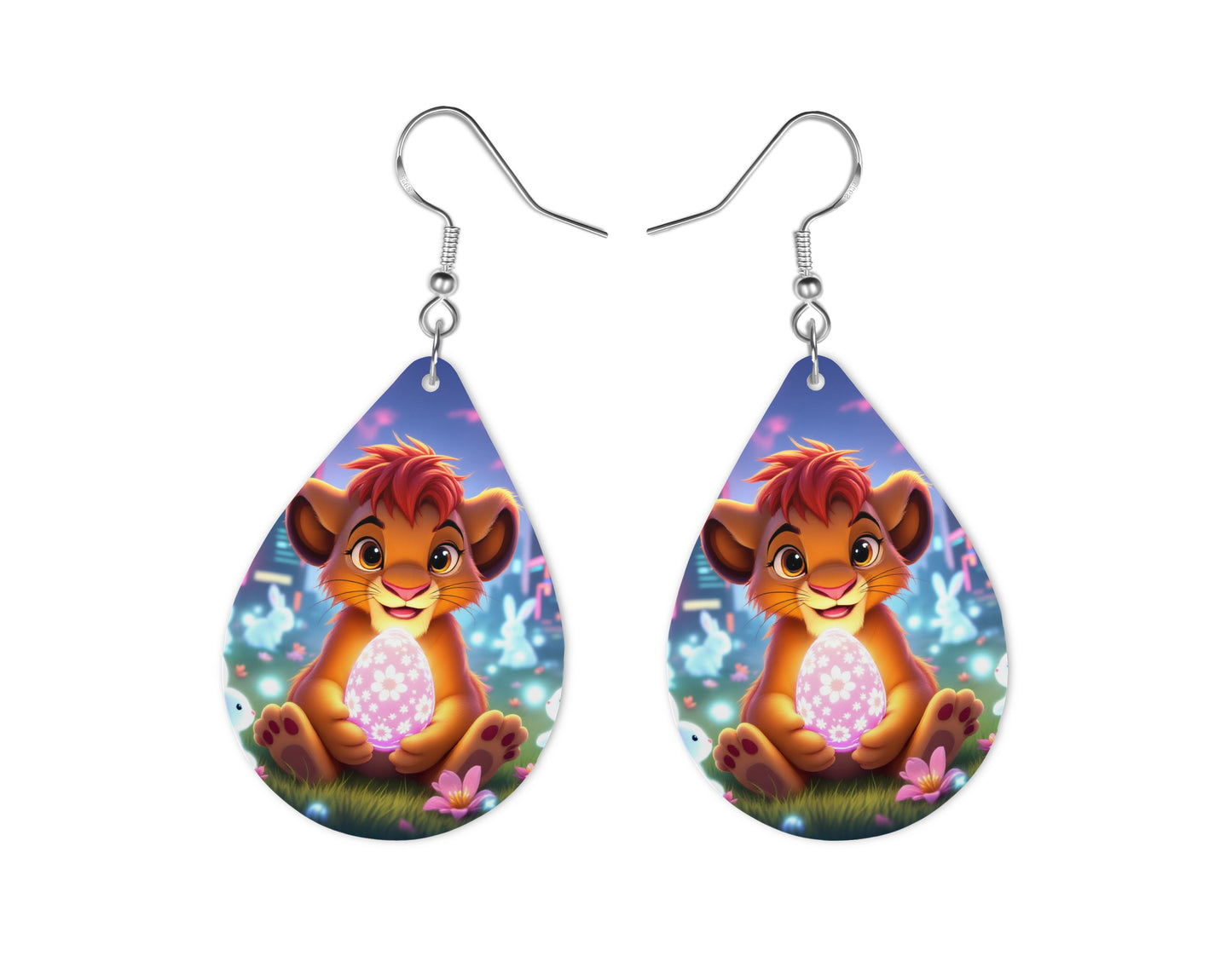 Roi Lion - Personnalisation | Pâques Personnalisation Disney Shop | Anylem Beauty Boucle d’oreilles 