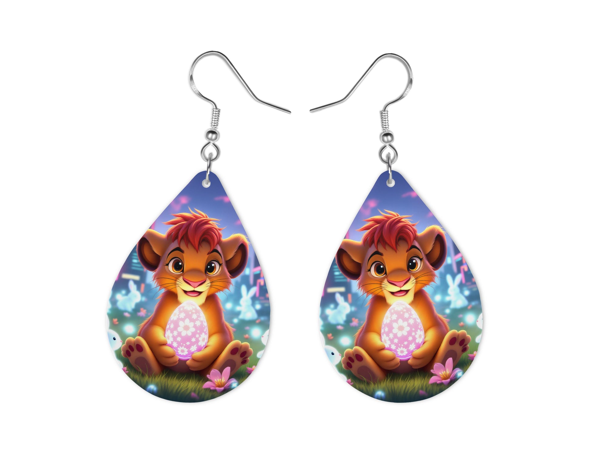 Roi Lion - Personnalisation | Pâques Personnalisation Disney Shop | Anylem Beauty Boucle d’oreilles 