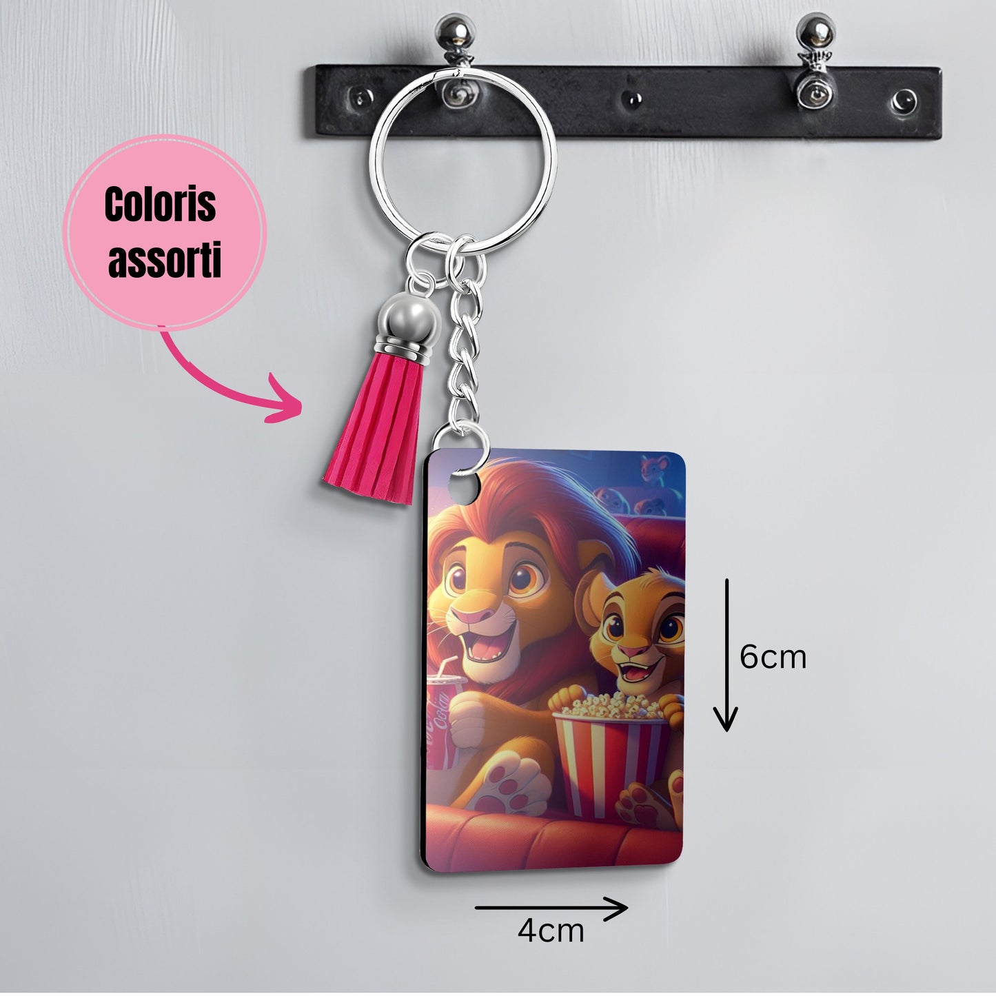 Roi Lion - Porte Clé avec prénom | Cinéma Porte-clés Disney Shop | Anylem Beauty 