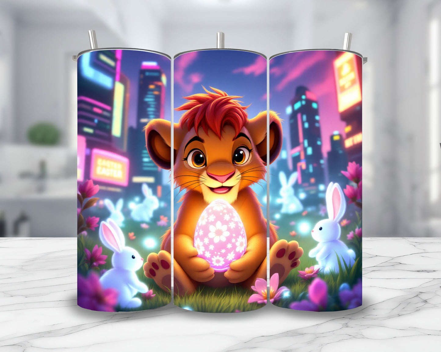 Roi Lion - Thermos en acier inoxydable 600ml | Pâques Thermos inoxydable Disney Shop | Anylem Beauty 