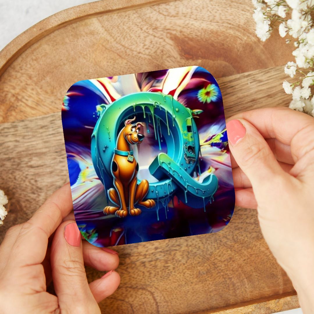 Scooby Doo - Dessous de verre | Lettrage Dessous de verres Disney Shop | Anylem Beauty Q 