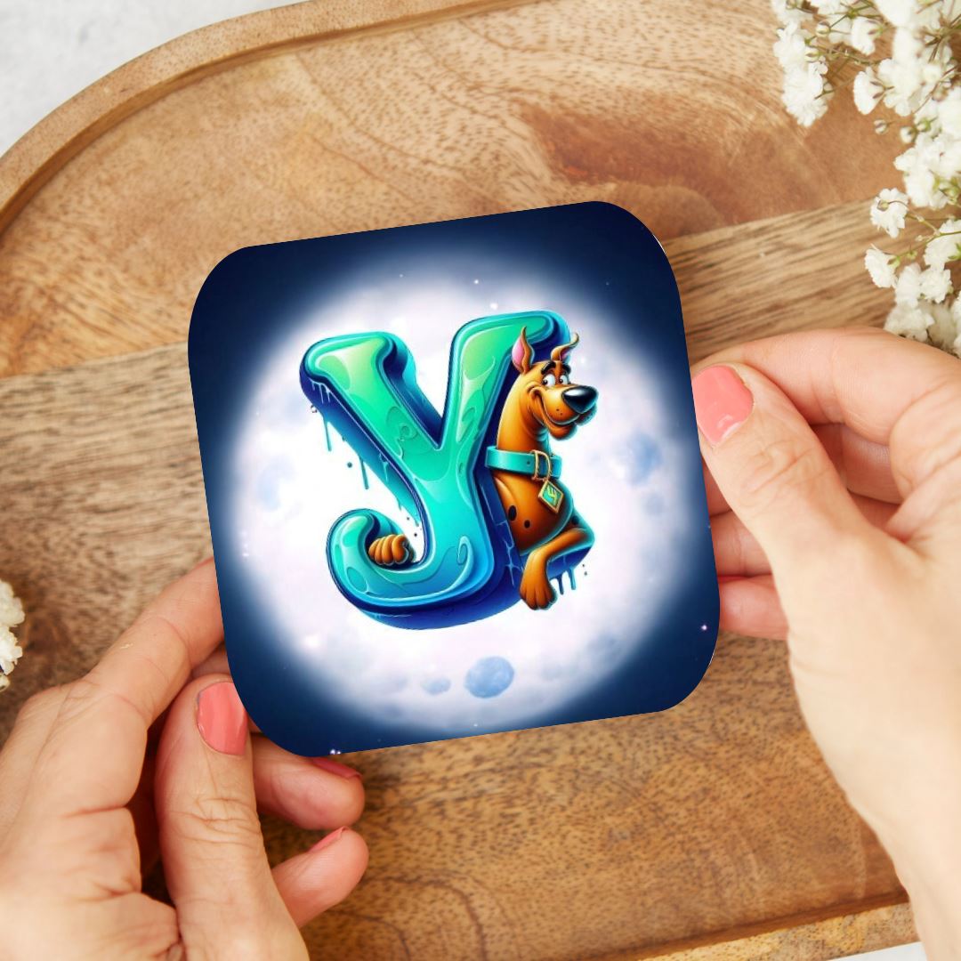 Scooby Doo - Dessous de verre | Lettrage Dessous de verres Disney Shop | Anylem Beauty Y 