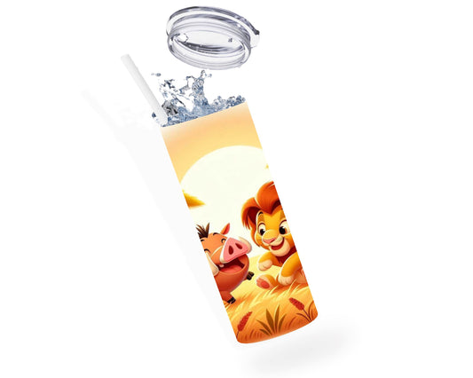 Simba x Pumba - Thermos en acier inoxydable 600ml Thermos inoxydable Disney Shop | Anylem Beauty 