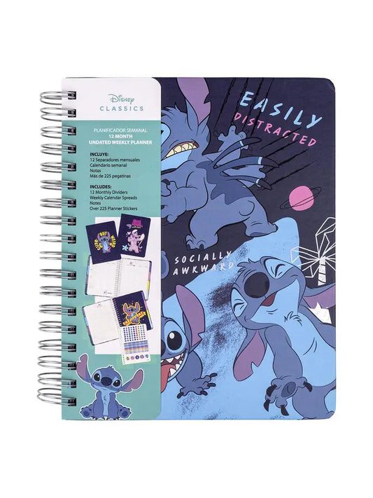 Stitch - Agenda Hebdomadaire avec intercalaire Papeterie Mastoys 