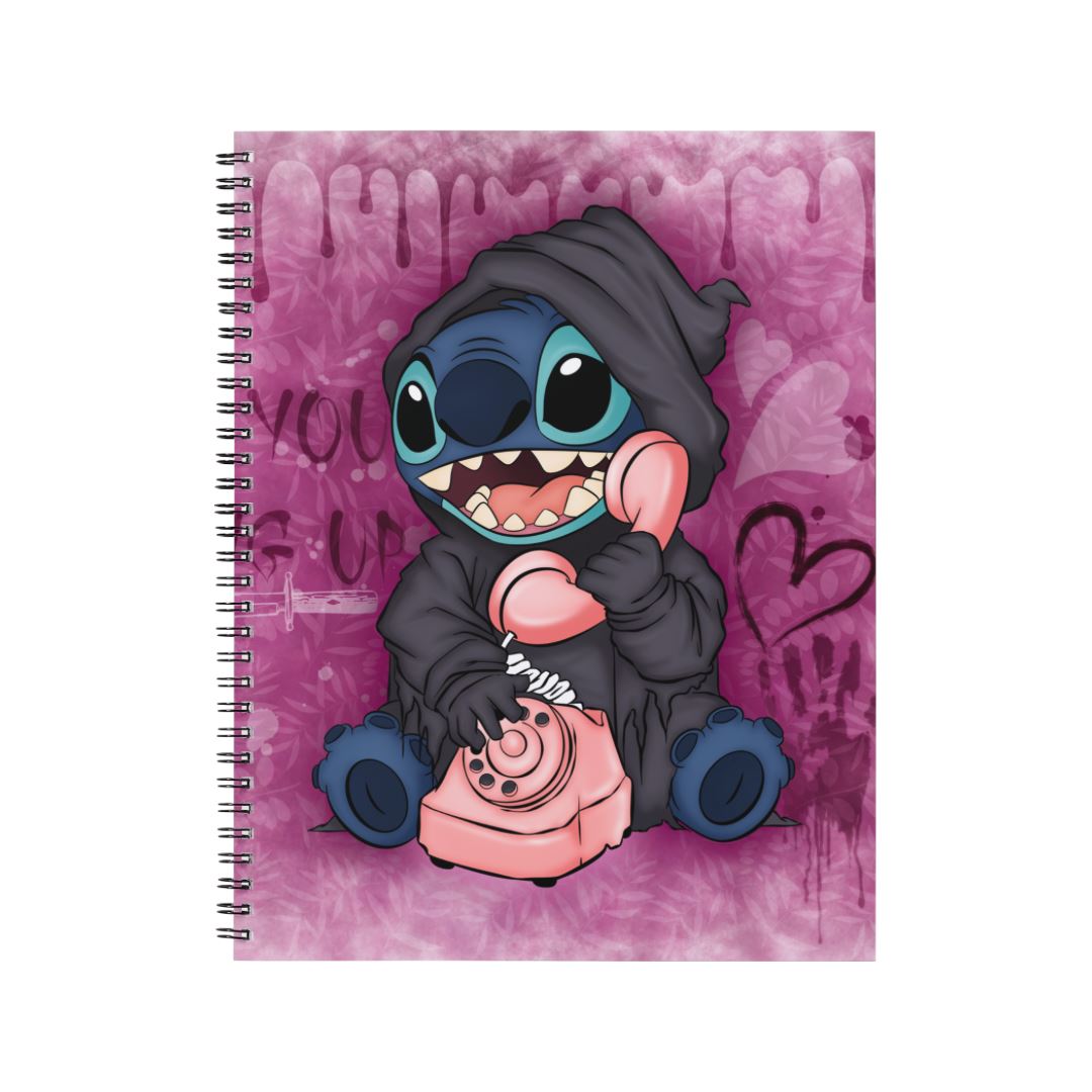 Stitch - Carnet spirale A5 | Phone Carnets et bloc-notes Disney Shop | Anylem Beauty 