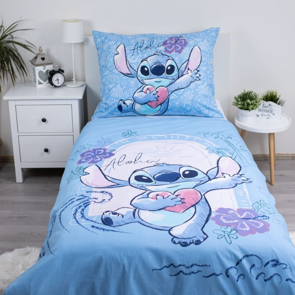 Stitch - Housse de couette 140x200cm | Aloha Housses de Couette Disney Shop | Anylem Beauty 