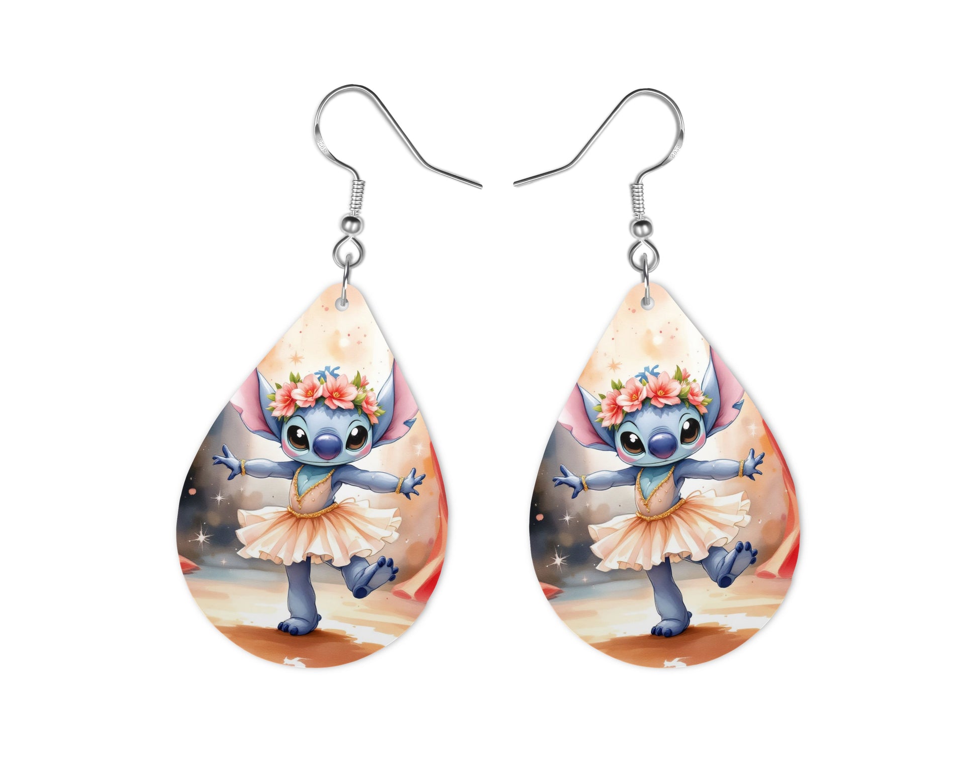 Stitch - Personnalisation | Danseur Personnalisation Disney Shop | Anylem Beauty Boucle d’oreilles 