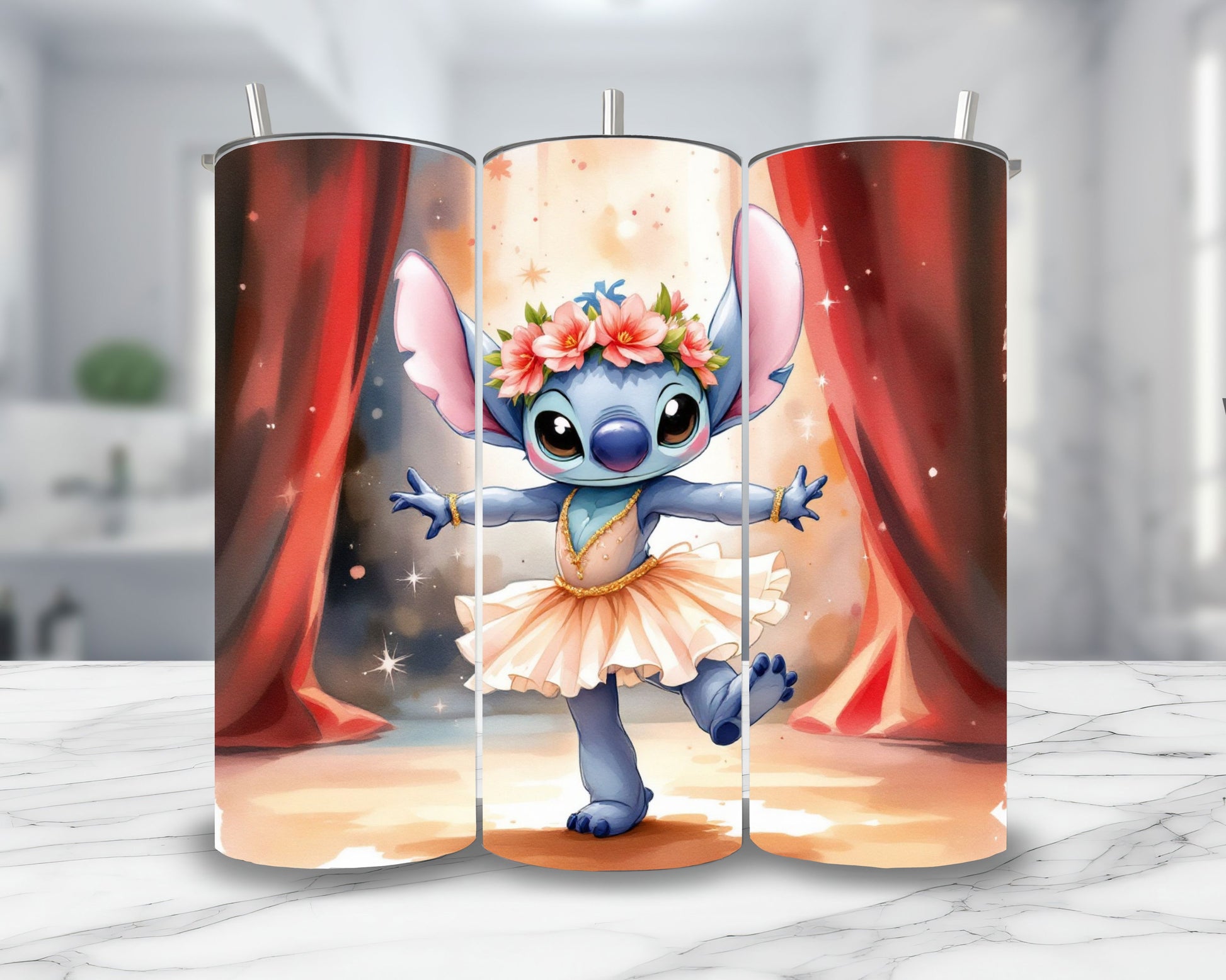 Stitch - Personnalisation | Danseur Personnalisation Disney Shop | Anylem Beauty Thermos 570ml 