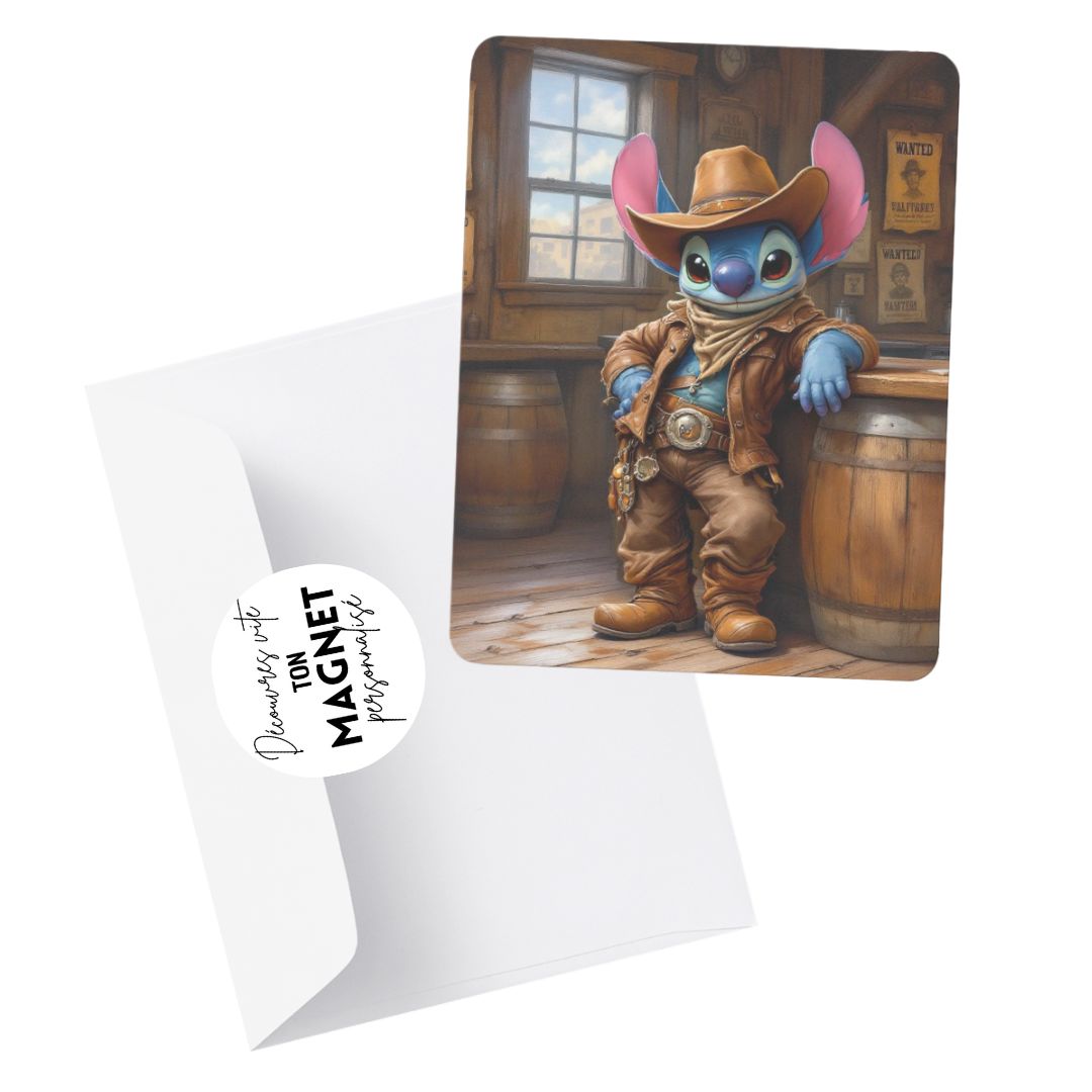 Stitch - Personnalisation | Western Personnalisation Disney Shop | Anylem Beauty Magnet 