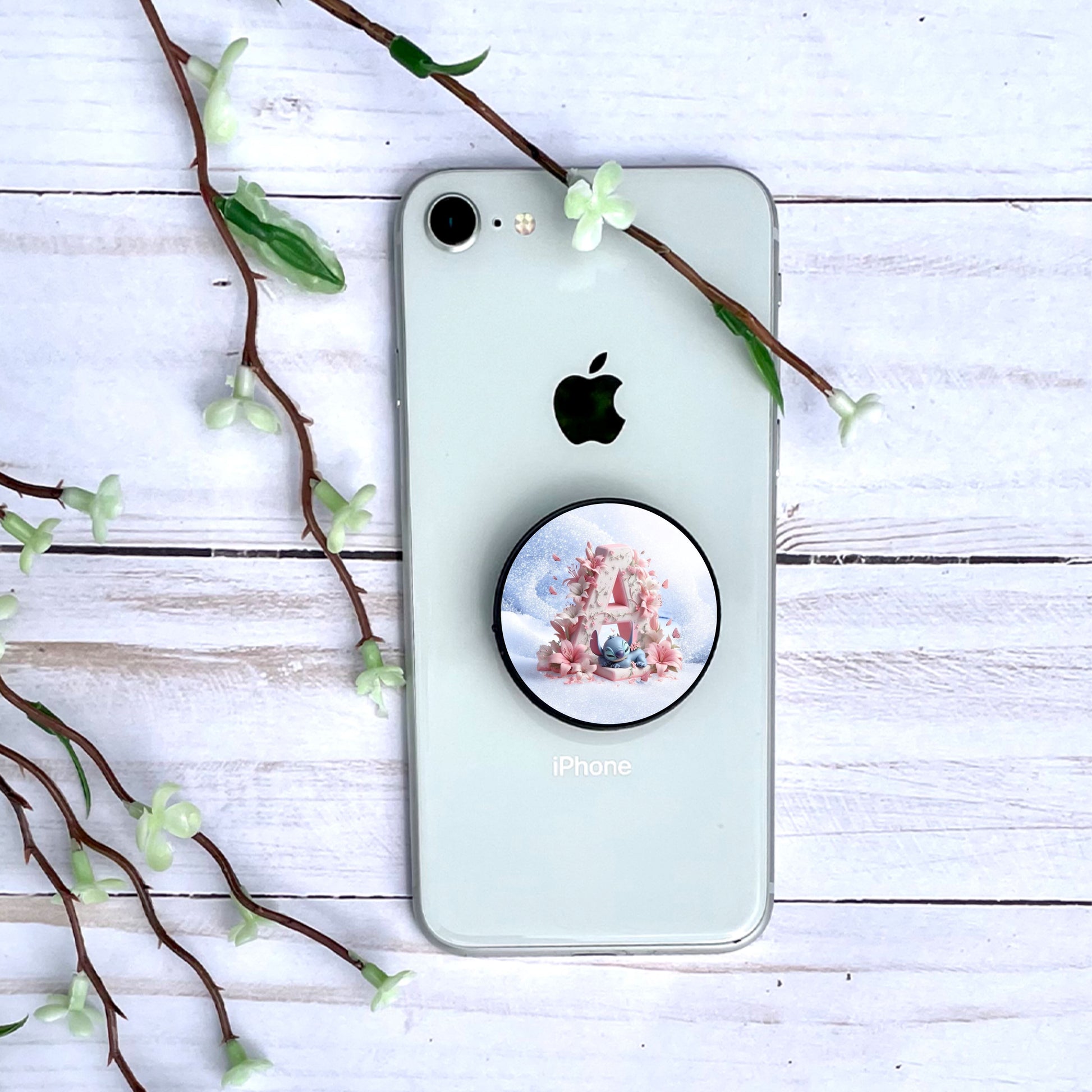 Stitch - Phone Grip "Hivernal" | Lettrage Phone Grip Disney Shop | Anylem Beauty A 