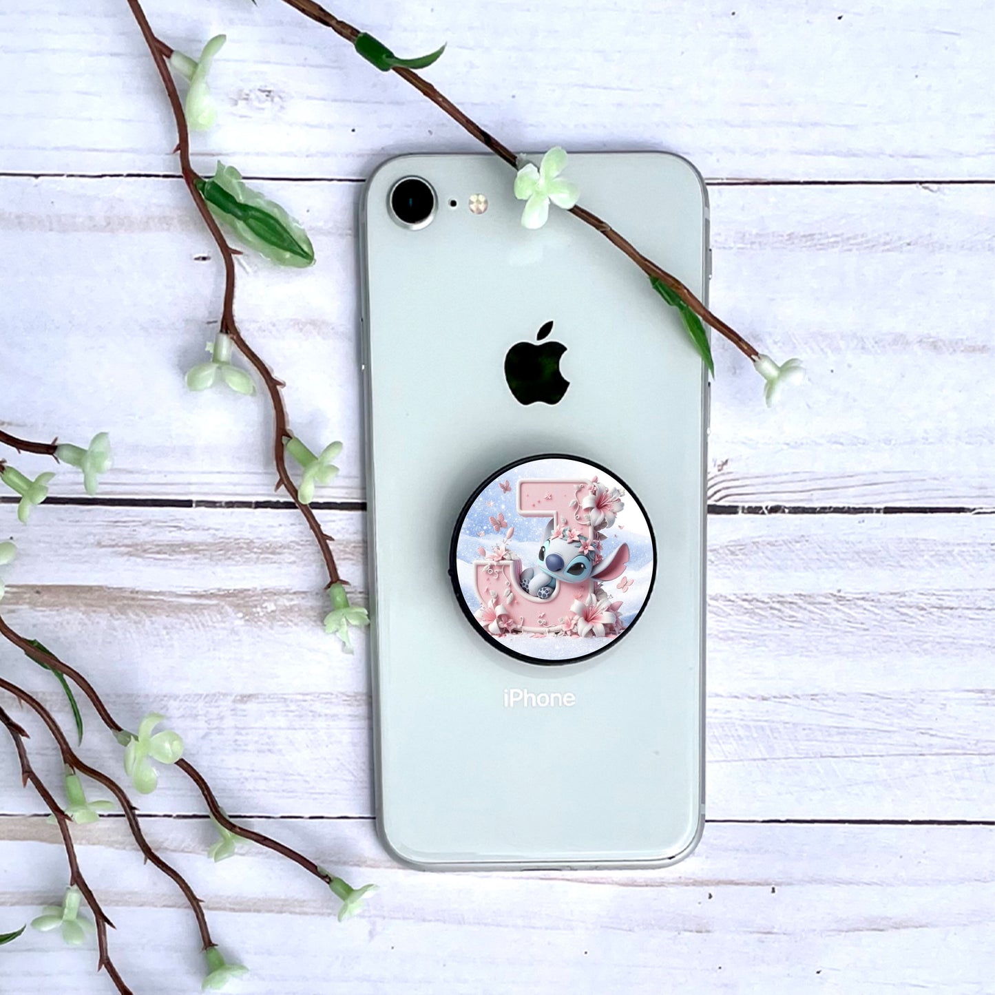 Stitch - Phone Grip "Hivernal" | Lettrage Phone Grip Disney Shop | Anylem Beauty J 