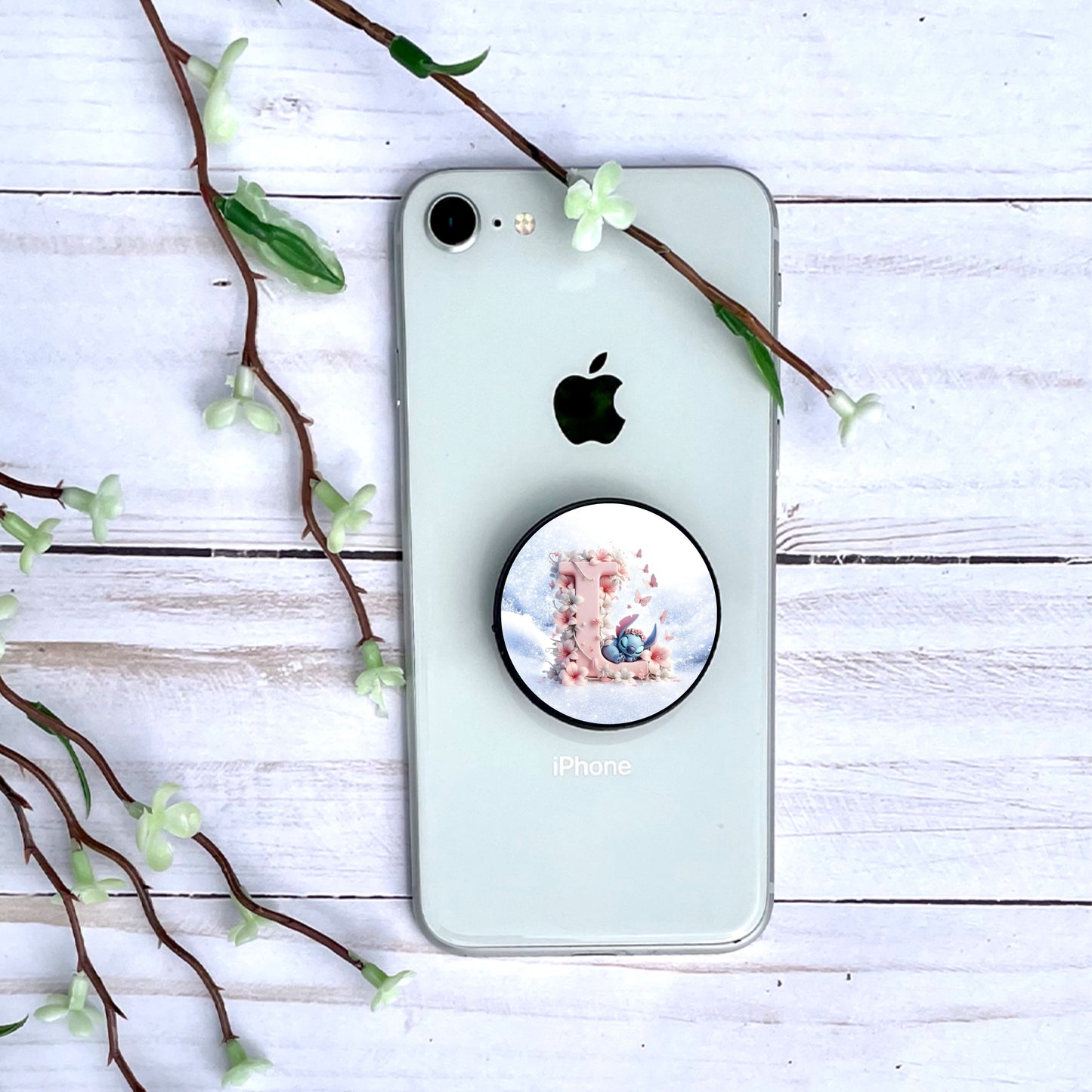 Stitch - Phone Grip "Hivernal" | Lettrage Phone Grip Disney Shop | Anylem Beauty L 