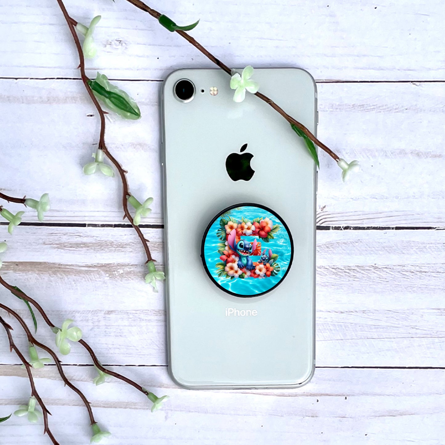 Stitch - Phone Grip "Tropiques" | Lettrage Phone Grip Disney Shop | Anylem Beauty E 