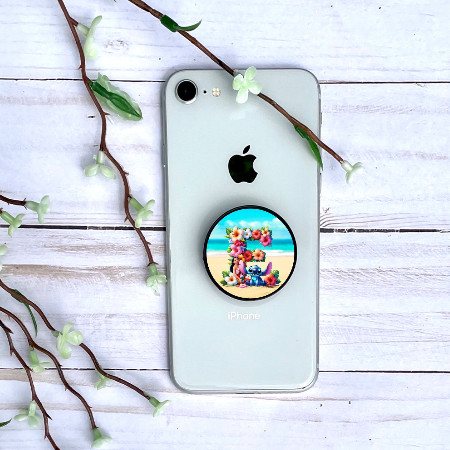 Stitch - Phone Grip "Tropiques" | Lettrage Phone Grip Disney Shop | Anylem Beauty F 