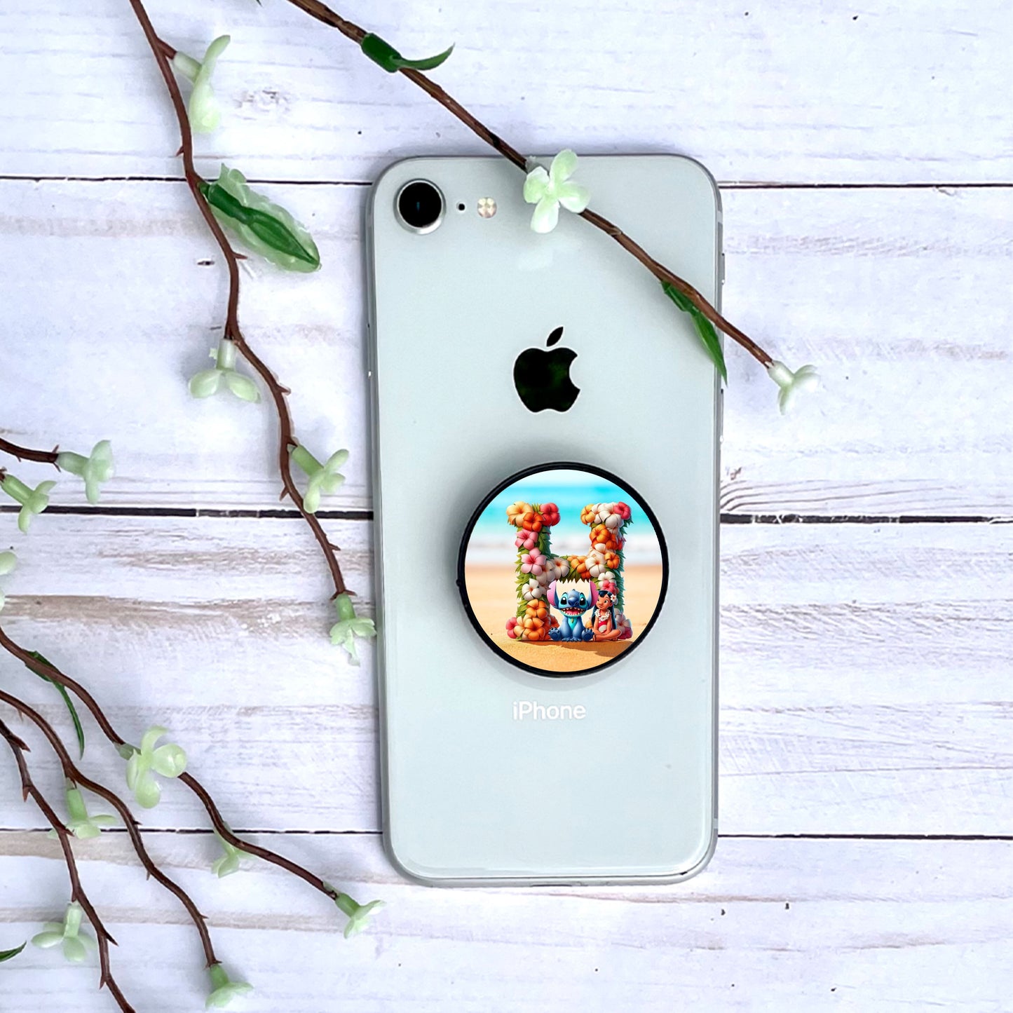 Stitch - Phone Grip "Tropiques" | Lettrage Phone Grip Disney Shop | Anylem Beauty H 