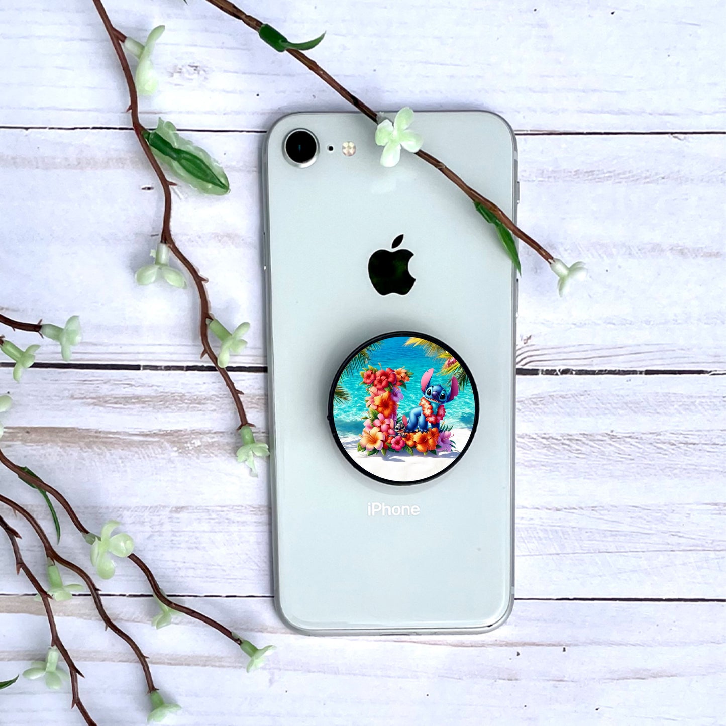 Stitch - Phone Grip "Tropiques" | Lettrage Phone Grip Disney Shop | Anylem Beauty L 