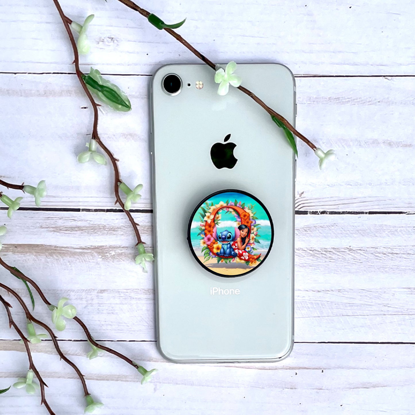 Stitch - Phone Grip "Tropiques" | Lettrage Phone Grip Disney Shop | Anylem Beauty Q 