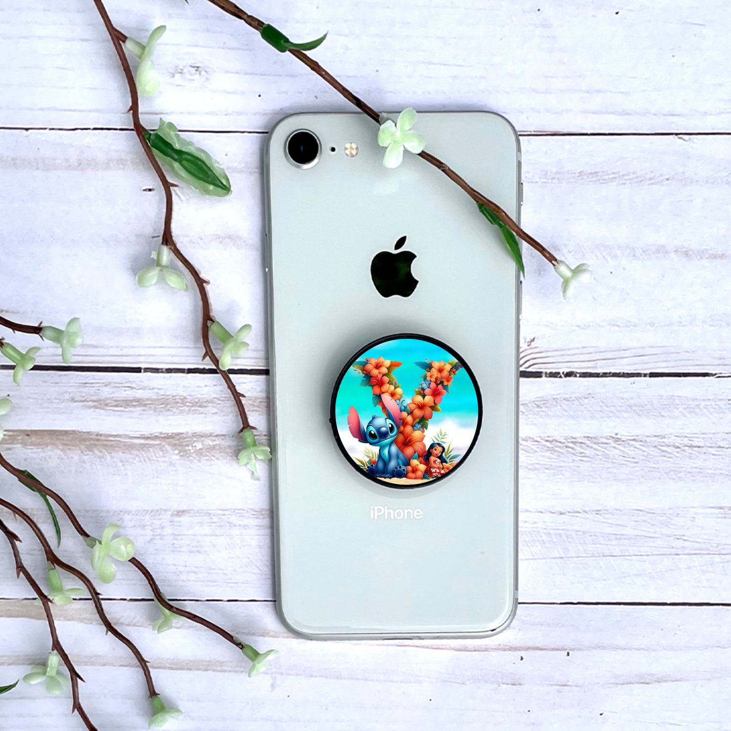 Stitch - Phone Grip "Tropiques" | Lettrage Phone Grip Disney Shop | Anylem Beauty Y 