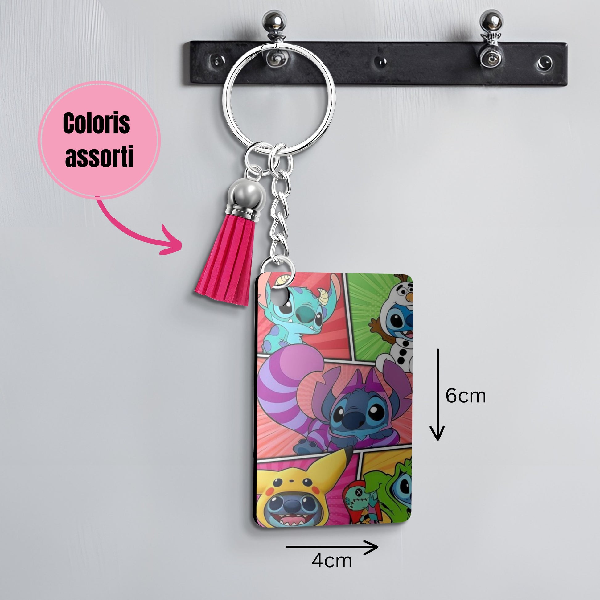 Stitch - Porte Clé avec prénom | Bande dessinée Porte-clés Disney Shop | Anylem Beauty 