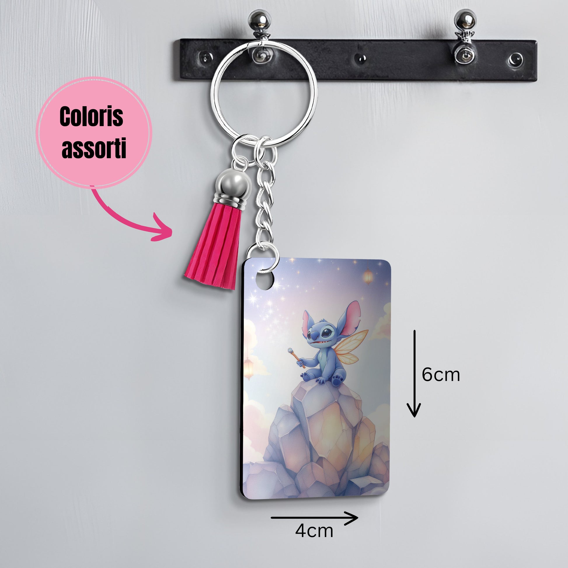 Stitch - Porte Clé avec prénom | Féerique Porte-clés Disney Shop | Anylem Beauty 