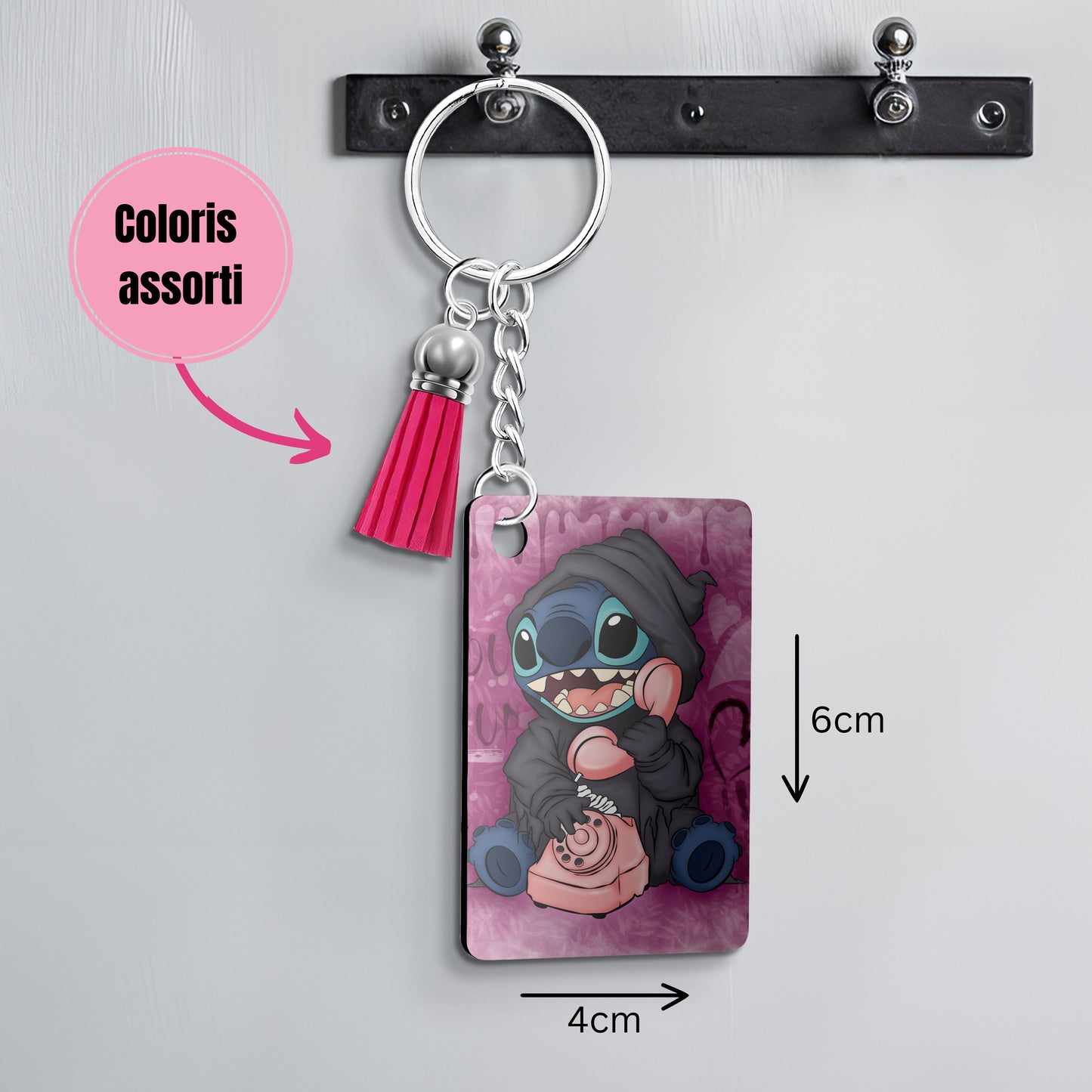 Stitch - Porte Clé avec prénom | Phone Porte-clés Disney Shop | Anylem Beauty 