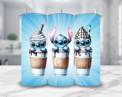 Stitch - Thermos en acier inoxydable 600ml | Triple Milkshake Thermos inoxydable Disney Shop | Anylem Beauty 