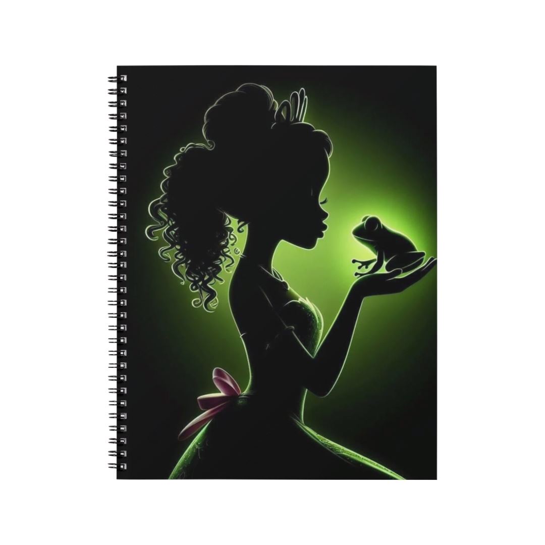 Tiana - Carnet spirale A5 | Darkness Carnets et bloc-notes Disney Shop | Anylem Beauty 