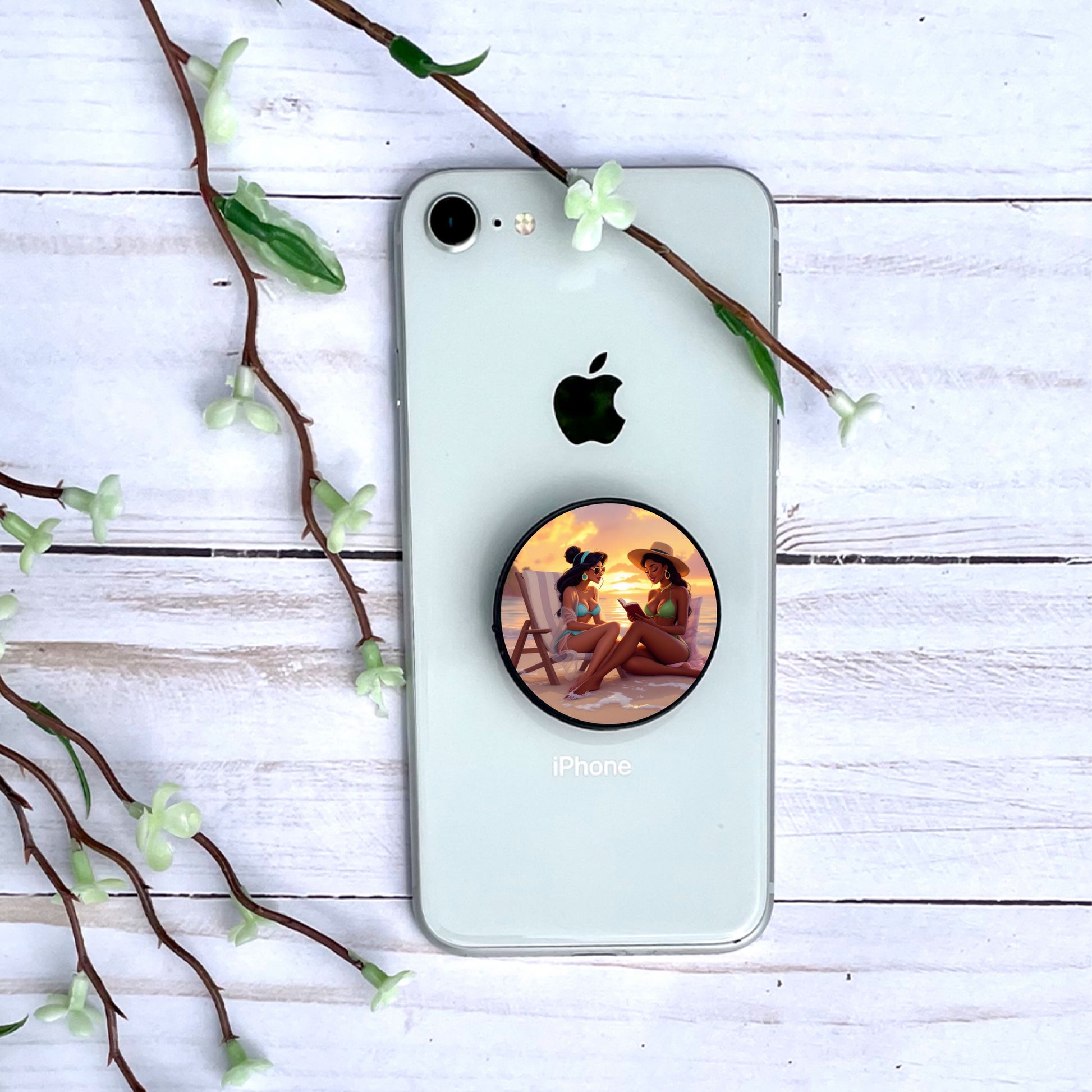 Tiana & Jasmine - Personnalisation | Couché de soleil Personnalisation Disney Shop | Anylem Beauty Phone grip 