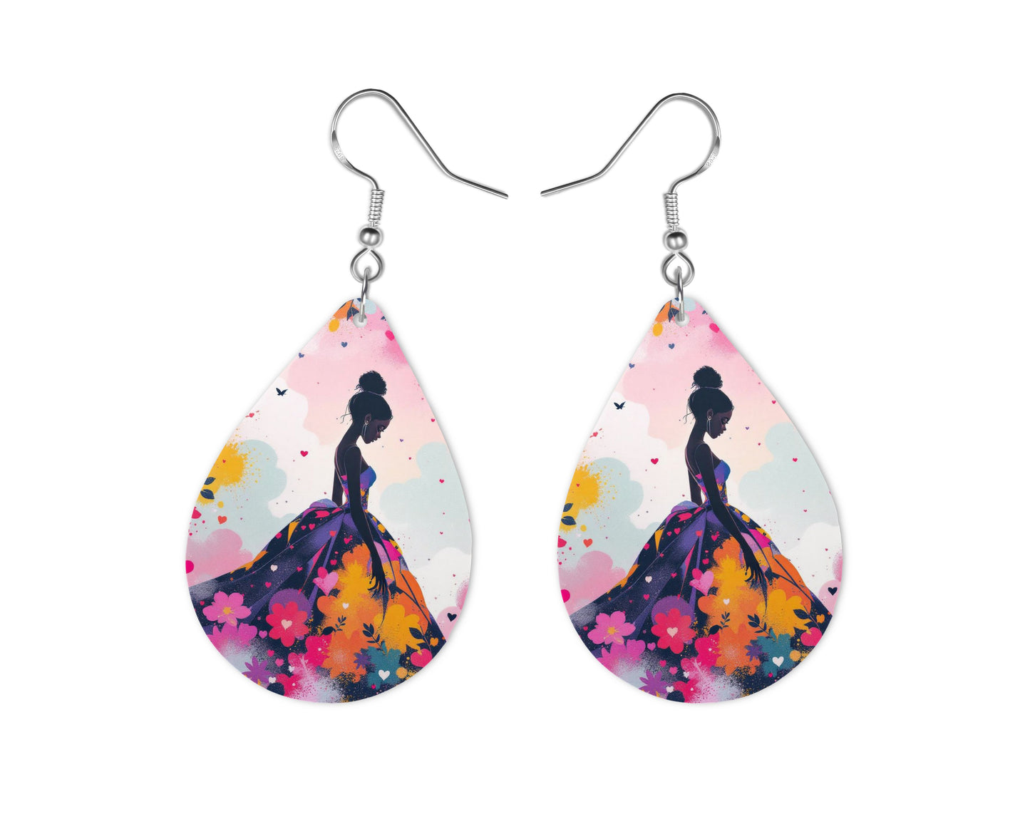 Tiana - Personnalisation | Aquarelle Personnalisation Disney Shop | Anylem Beauty Boucle d’oreilles 