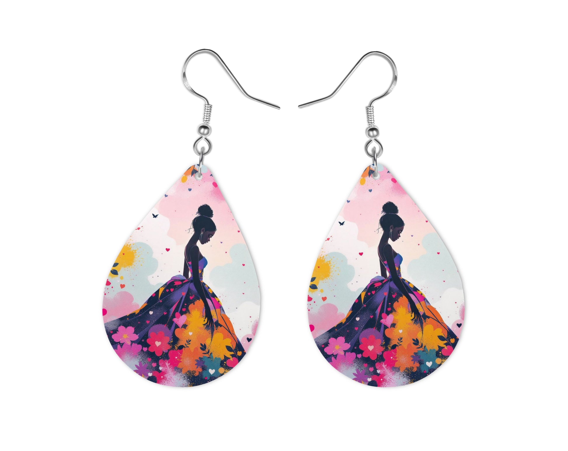 Tiana - Personnalisation | Aquarelle Personnalisation Disney Shop | Anylem Beauty Boucle d’oreilles 