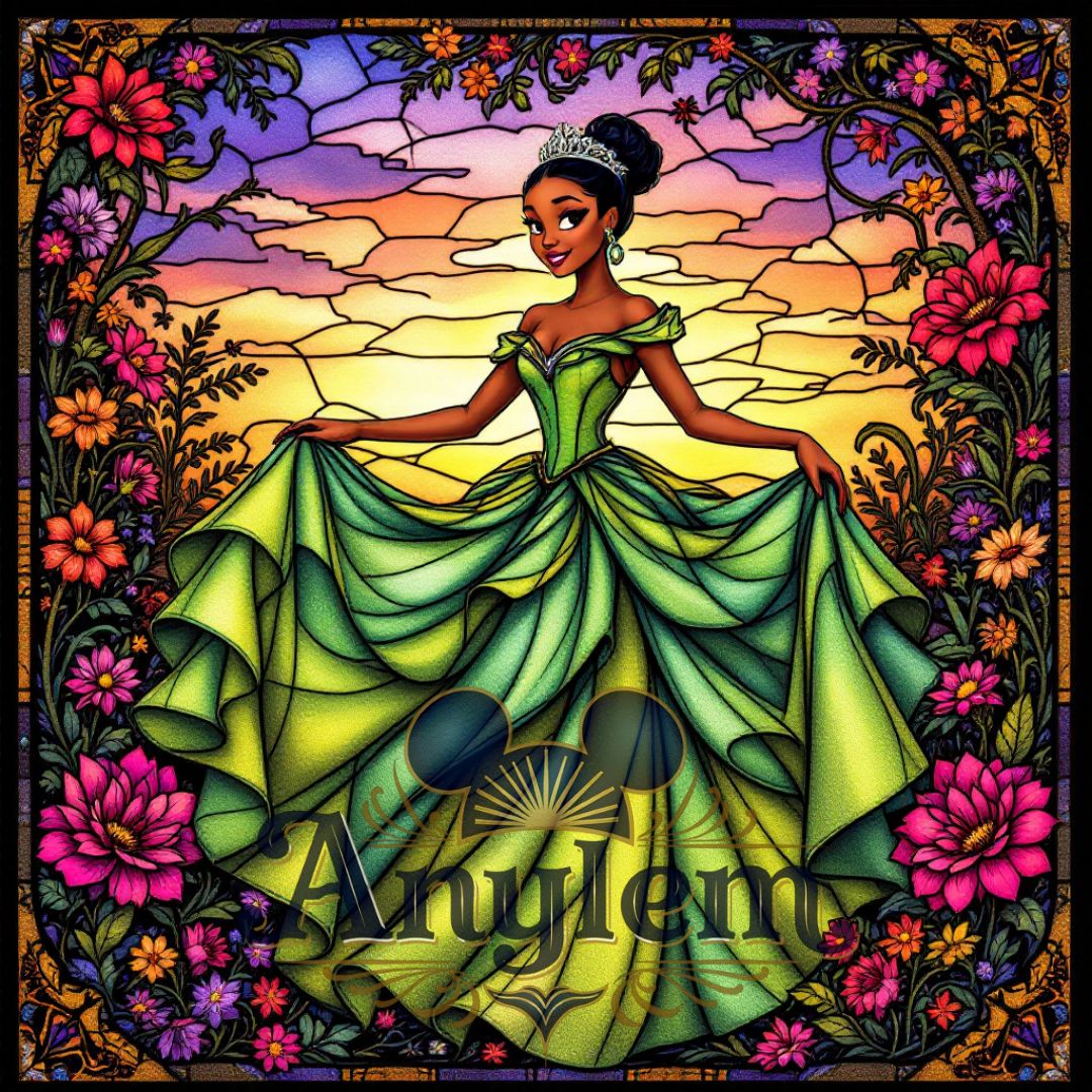 Tiana - Personnalisation | Vitraux Personnalisation Disney Shop | Anylem Beauty 