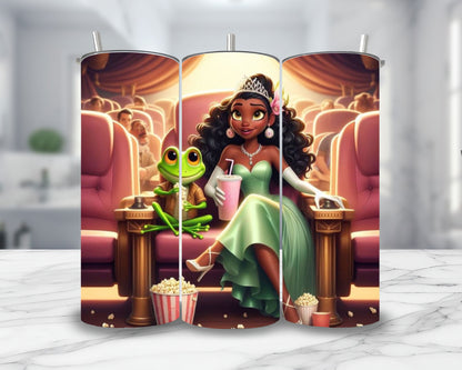 Tiana - Thermos en acier inoxydable 600ml | Cinéma Thermos inoxydable Disney Shop | Anylem Beauty 