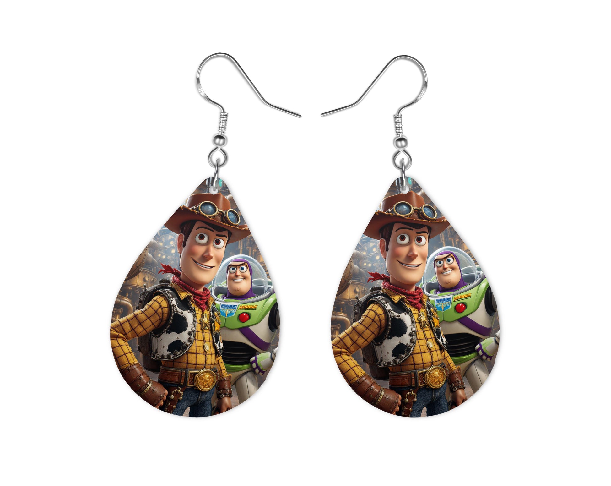 Toy Story - Personnalisation | Steampunk Personnalisation Disney Shop | Anylem Beauty Boucle d’oreilles 