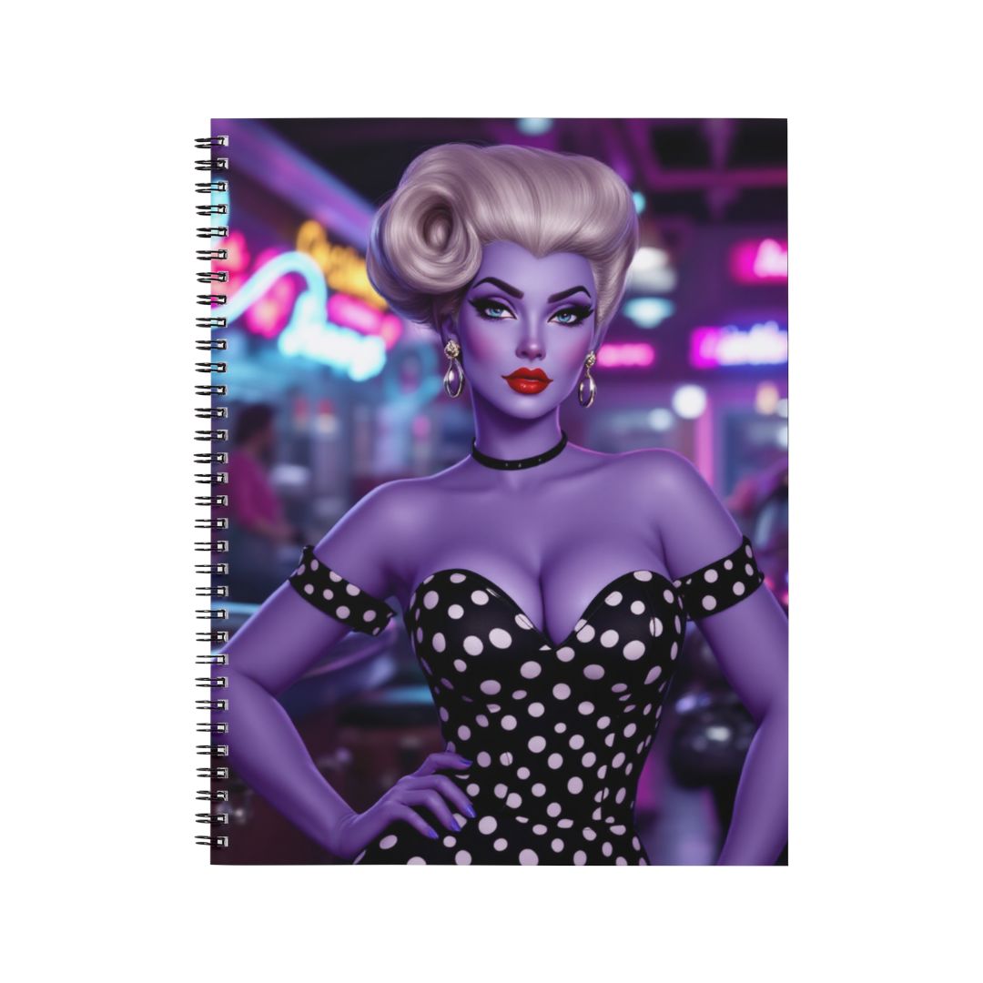 Ursula - Carnet spirale A5 | Rockabilly Carnets et bloc-notes Disney Shop | Anylem Beauty 