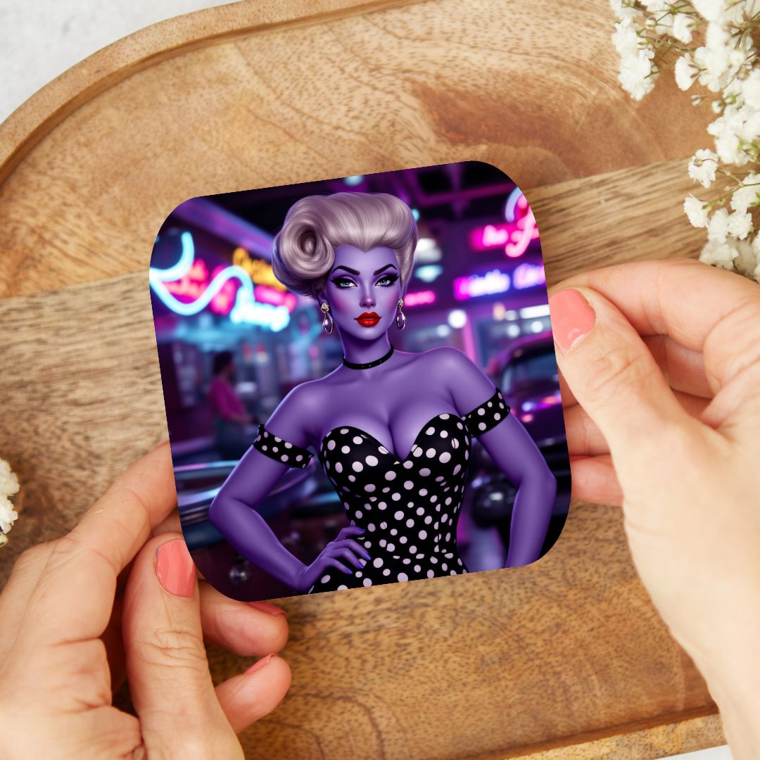 Ursula - Dessous de verre | Rockabilly Dessous de verres Disney Shop | Anylem Beauty 