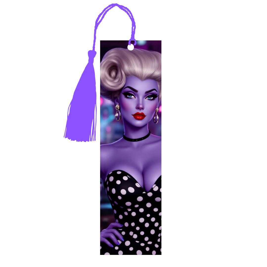 Ursula - Marque-Pages avec prénom | Rockabilly Marque-page Disney Shop | Anylem Beauty 