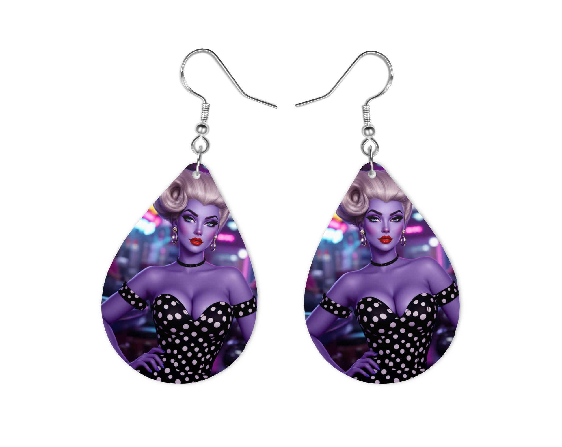 Ursula - Personnalisation | Rockabilly Personnalisation Disney Shop | Anylem Beauty Boucle d’oreilles 