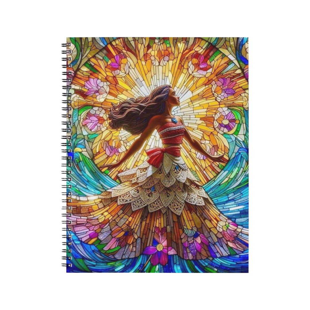 Vaiana - Carnet spirale A5 | Vitrail Carnets et bloc-notes Disney Shop | Anylem Beauty 