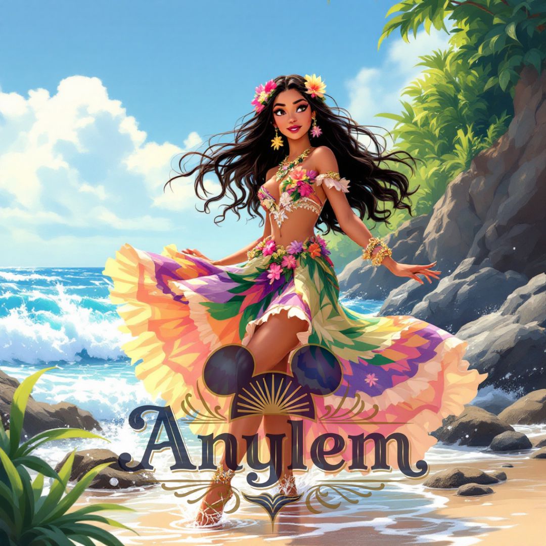 Vaiana - Personnalisation | Danseuse Personnalisation Disney Shop | Anylem Beauty 